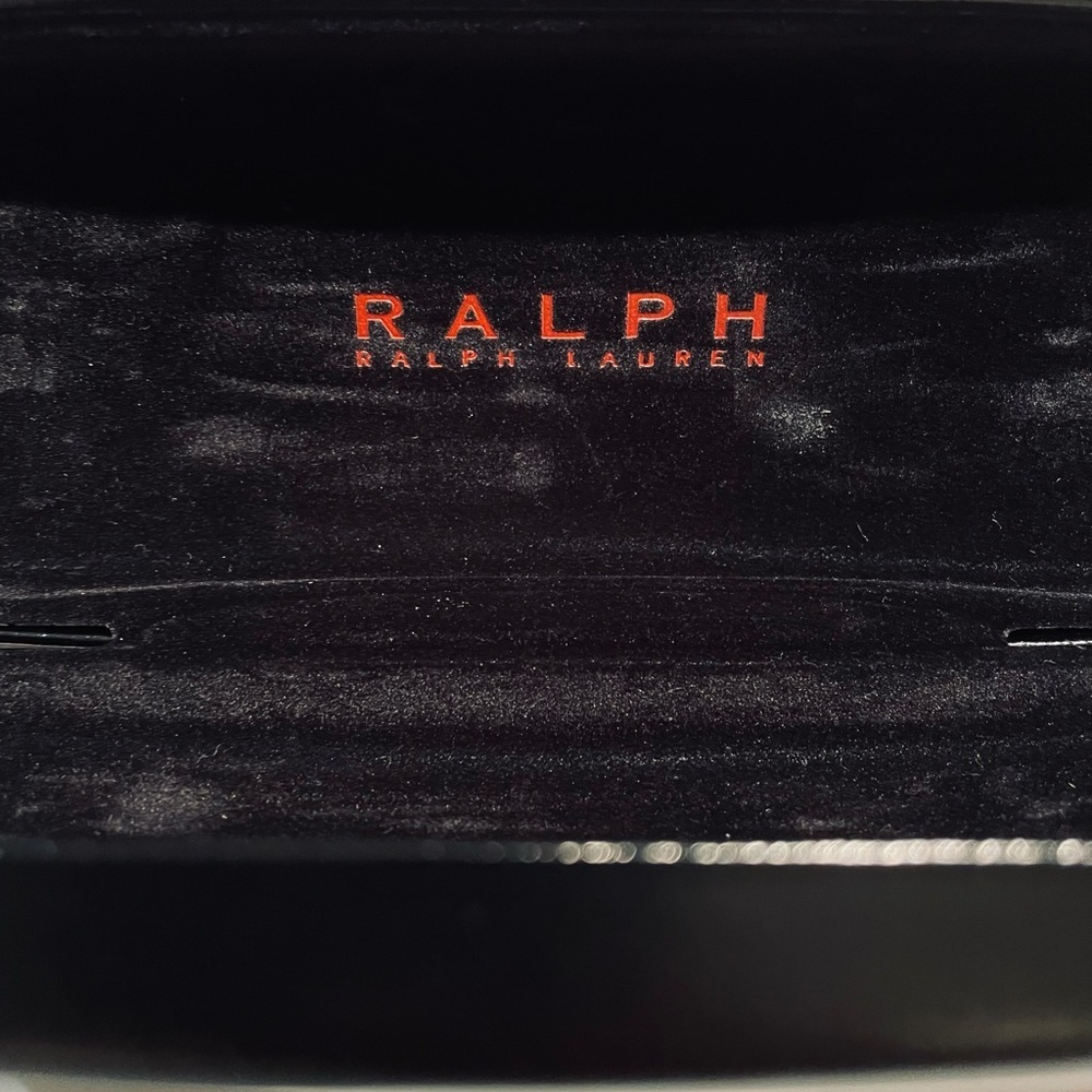 Black Ralph Lauren Hard Eye Glasses Case 2” X 6.5” - Picture 3 of 3